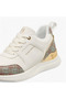 Flora Bella Monogram Print Sneakers with Lace-Up Closure - 4