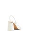 Open White Luxe Heeled Sandals For Women - 2