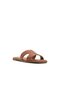 Cognac Haylee Flat Sandals For Women - 4