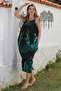Black Hidden Pocket Skirt with Ruffles and Adjustable Straps Casual Viscose Woven Dress 128 66 - 6