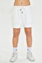 Men's Cotton Knee-Length Shorts White – Comfortable Fit, Drawstring and Double Pockets, - 5