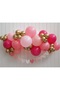 Pink Transition Heart Birthday Ornament Banner 10 Pieces - 2