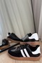 Women's Black Sneakers High Sole 6 Cm - 6