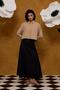 Button Accessory Crop Top - Milky Brown Sleevelet - 5