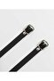 Ribbon Model Ankle Belt Style Modern Design Steel And Faux Leather Anklet - 5