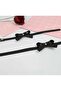 Ribbon Model Ankle Belt Style Modern Design Steel And Faux Leather Anklet
