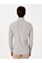 Khaki Lycra Striped Extra Slim Fit Long Sleeve Shirt 50303897-Vr027 - 5