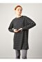 Striped Combed Cotton Tunic - Black - 3