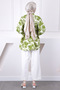 Khaki Patterned Buttoned Shirt - 4