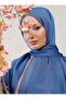شال جانجان ذو الطبقتين - نيلي - شال توفا
