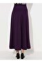 Women's Purple Flared Skirt - 4