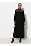 Women's Black Zippered Ferace Black Miss Charm413412 - 5