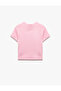 Stitch Licensed Crew Neck Short Sleeve Cotton Printed Crop T-Shirt - 2