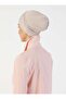 Combed Cotton Wide Size Crossed Bonnet - Light Mink - - 5