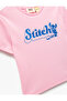Stitch Licensed Crew Neck Short Sleeve Cotton Printed Crop T-Shirt - 3