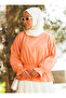 Elastic Blouse Shirt with Waist and Cuffs - Salmon - - 2