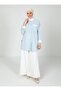 Color Blocked Blouse / Shirt - Blue Striped-White- Tavin - 2