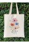 Flower Oil Painting Y2K Retro Raw Cloth Tote Bag Handbag, Pinterest Bag - 3