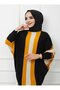 Striped Front Batwing Knitwear Tunic - Black - Sahra Butique - 2