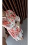 Rose Patterned Belted Dress - 6