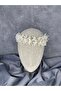 تاج الزفاف المطرز من Verassi Mine والكريستال اللؤلؤي - 5