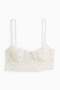 Lace balconette bra