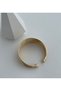 Steel Gold Adjustable Ajda Handcuff Bracelet - 4