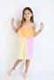 Girl's Multicolor Above Knee Combed Beach-Pool-Sea Dress - 5