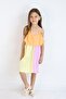 Girl's Multicolor Above Knee Combed Beach-Pool-Sea Dress - 3