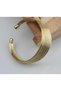 Steel Gold Adjustable Ajda Handcuff Bracelet - 5