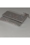 Silver Evening Dress Bag Glass Stone Evening Dress Bag Silver Portfolio Bag Glass Evening Bag Clutch - 3