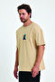 Lenithra Jazz Club Back Printed Unisex Oversize Beige T-Shirt - 2