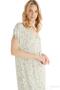 Women's Ring Viscous Short Sleeve Zebra Nightgown C9T5N8O15 - 2