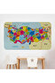 Educational and Instructional Detailed Decorative Neighbor Turkey Map Wall Sticker-3845 - 8