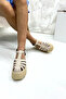 Beige Thick Sole Women's Sandals P9025 - 3