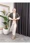 Women's Seasonal Fringed and Openwork Cotton Knitwear Cardigan - 3