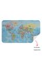 Turkish Educational Country And Capital Ocean Detailed Atlas Decorative World Map Wall Sticker-3869 - 4
