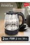 Electric Glass Kettle 1.8 L 1500W High Boron Glass 360° Turnable Boiler And Heater- STEAMER 1805 - 2