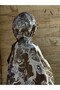 Cotton Mimosa Pattern Shawl - Black/Mould Green - 2