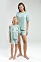 Mother and Child T-Shirt & Shorts Combination Pajamas Priced - 2