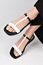 Lydia White Color Women's Flat Sandals - 2