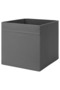 IKEA DRÖNA Storage Box – 33x38x33 cm, Dark Grey, Collapsible Fabric Organizer,