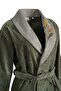 Farah Family Bathrobe Set 100% Organic Cotton Embroidered Green/Brown - M/L - 3