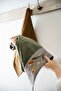 Farah Family Bathrobe Set 100% Organic Cotton Embroidered Green/Brown - M/L - 6