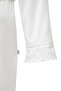 Elsa Women's Bathrobe 100% Organic Cotton Embroidered Cream - 4
