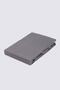 Double Elastic Sheet 100% Organic Cotton Satin Anthracite 160x200 Cm