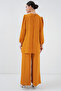 Women's Tunic Trousers Bottom Top Suit 6712 - Mustard - 6