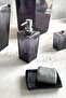 Transparent Black Soap Dish Biga Solid - 2