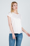 100% Cotton Striped Low Arm Tip Double Women's T-Shirt - with Different Color Options - 4