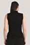 Women's Black Turtleneck 2-Piece Sleeveless Body - 5